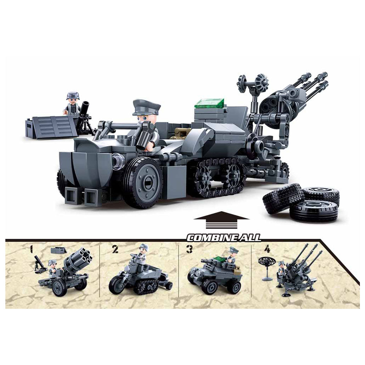 Sluban WWII - ensemble combiné - 368 pcs.