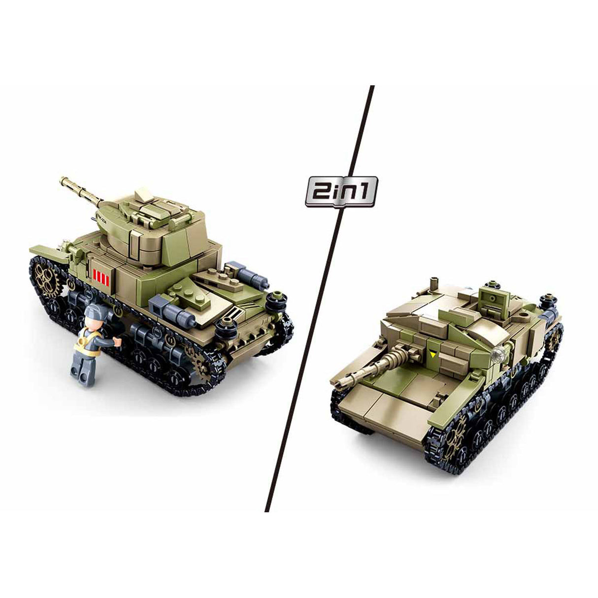 Sluban WWII - Char italien 2en1 - 463 pcs.