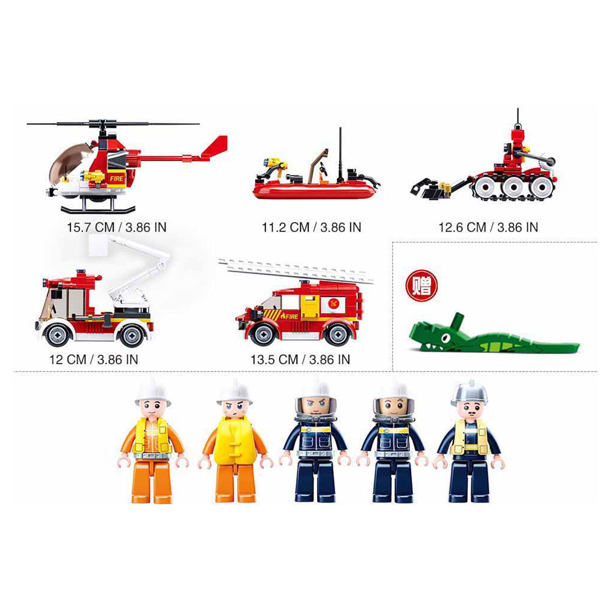 Ensemble de pompiers Sluban