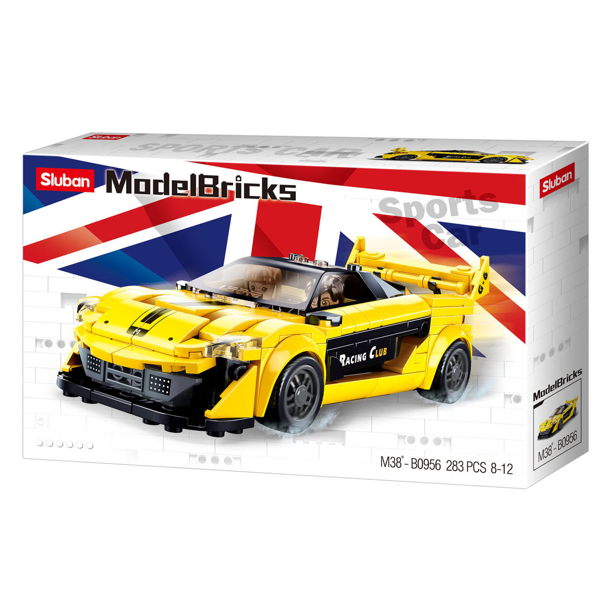 Supercar anglaise Sluban jaune - 283 pcs.