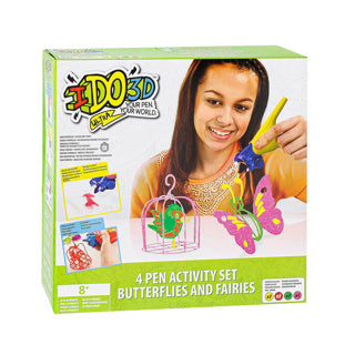 Ensemble d'artisanat 3D papillon et fées ido3d | 4 pièces