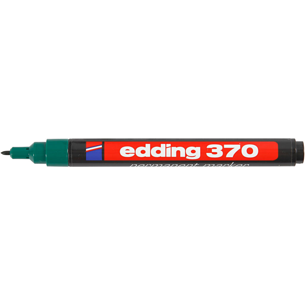 Marqueur Edding 370, largeur de trait 1 mm, vert, 1 pièce