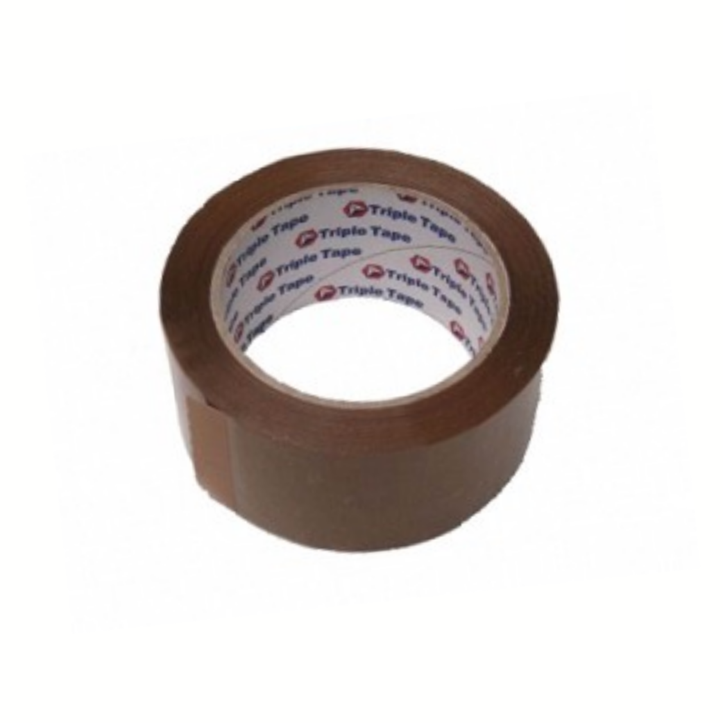 Ruban brun, par rouleau.48 mmx66m