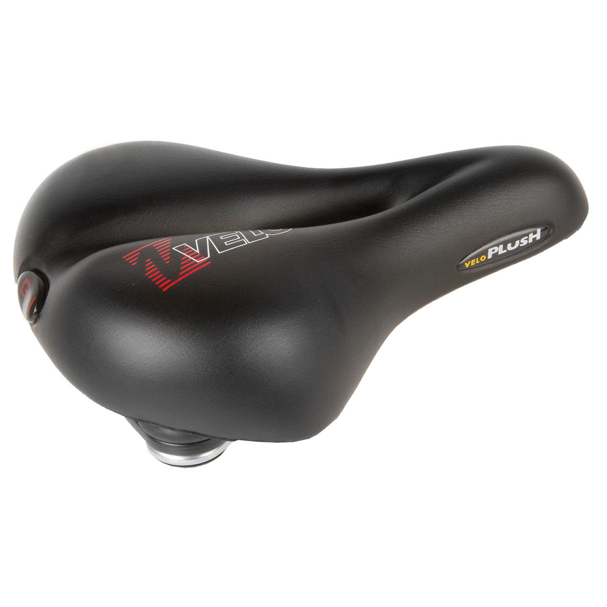 Selle Velo peluche gel elasto city 254x200mm noir sur carte