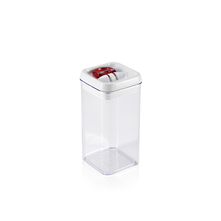 Leifheit fresh easy - boîte de rangement carrée - 1,2 litres - blanc