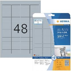 Etiquettes herma 4221 argent 45,7 x 21,2 mm 1200 étiquettes