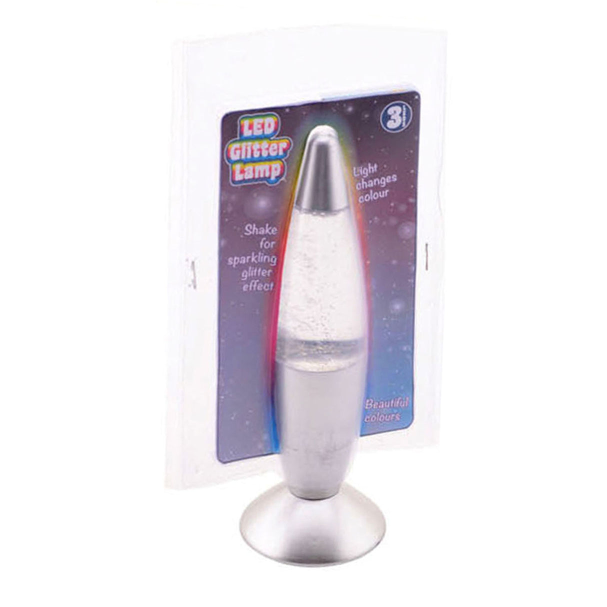 Lampe à lave Johntoy scintillante avec lumière