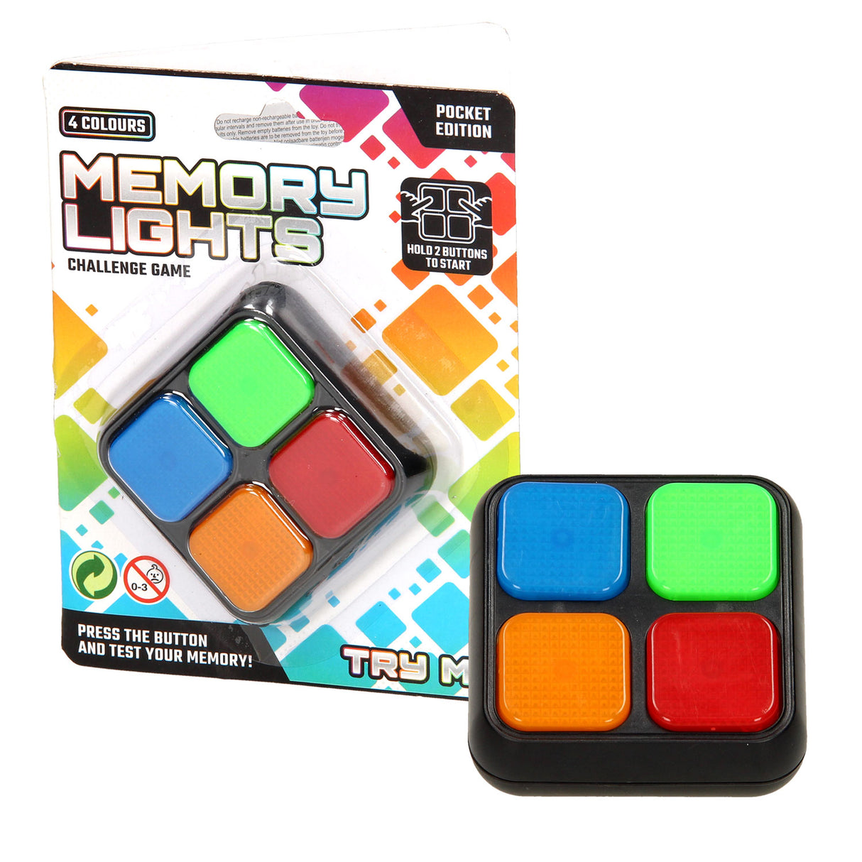 Johntoy mémo jeu lumière son poche