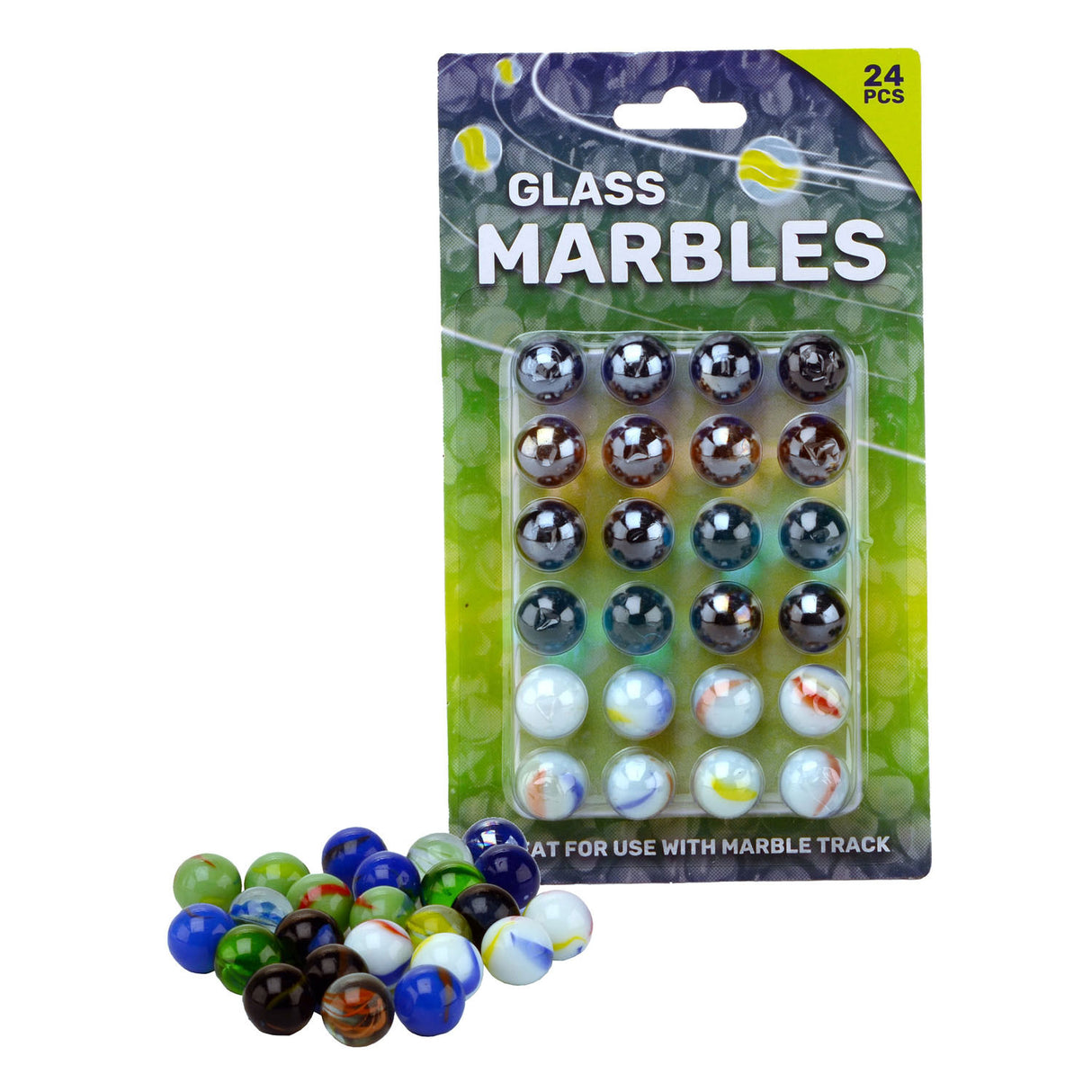 Billes amusantes en plein air sur carte, 24 pcs.