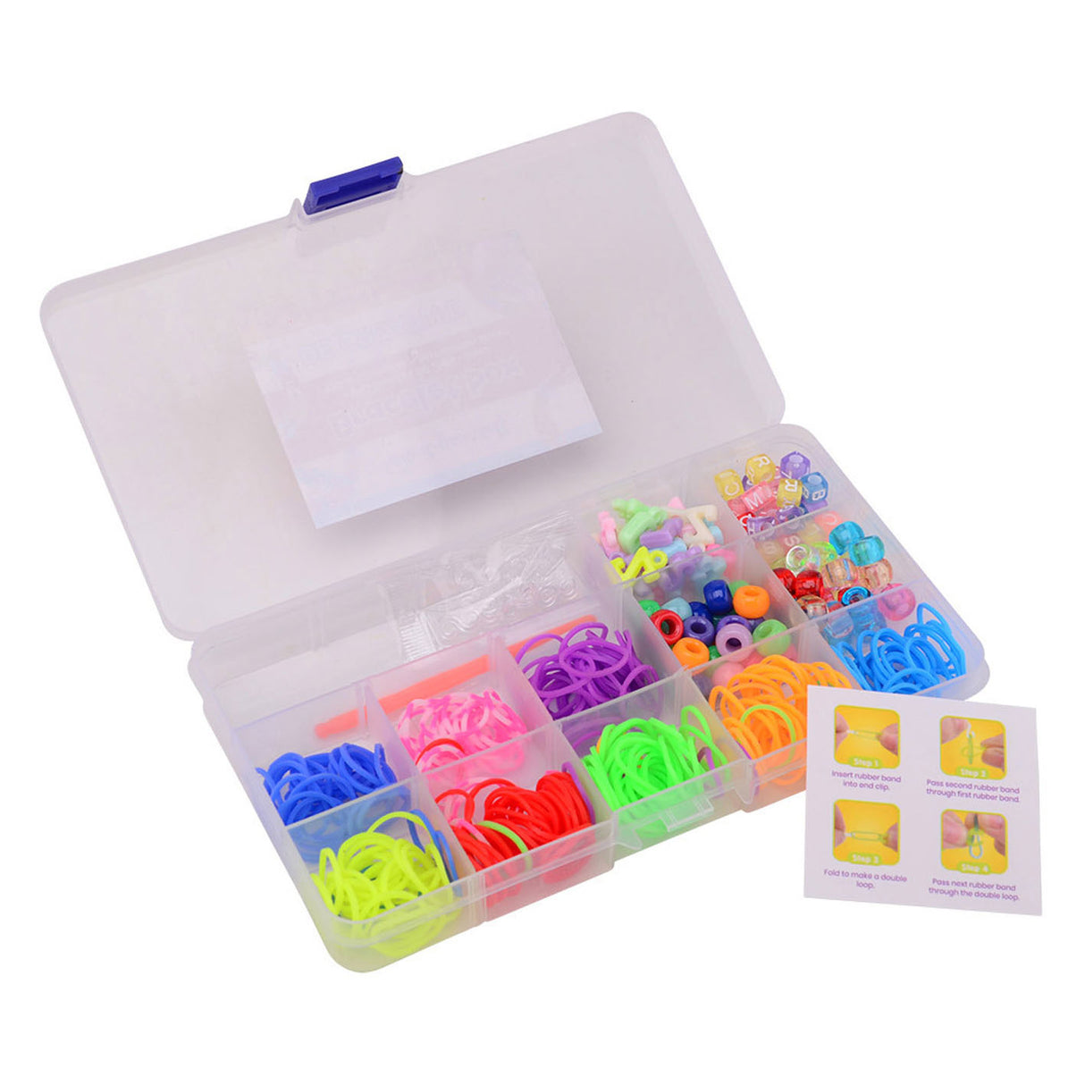 Ensemble de sangles pour métier à tisser Johntoy dans une boîte de rangement