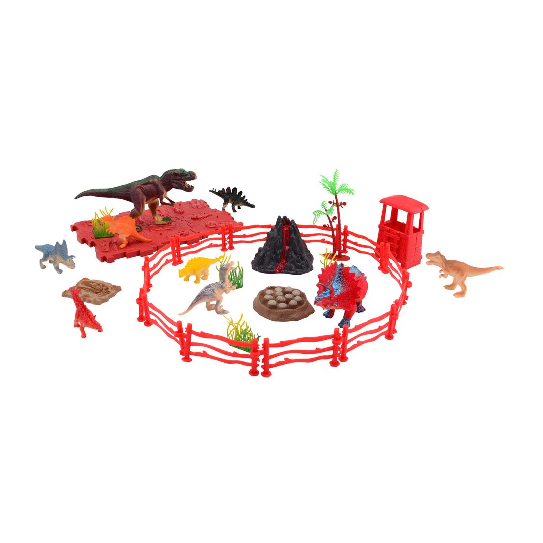 Johntoy – coffret de jeu dinosaure dans une boîte de rangement