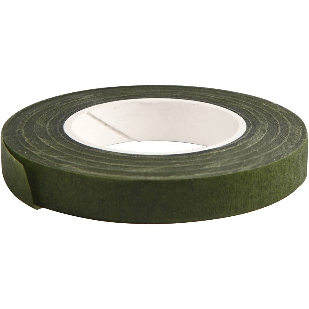 Creativ Company Floral Tape Donkergroen, 7m