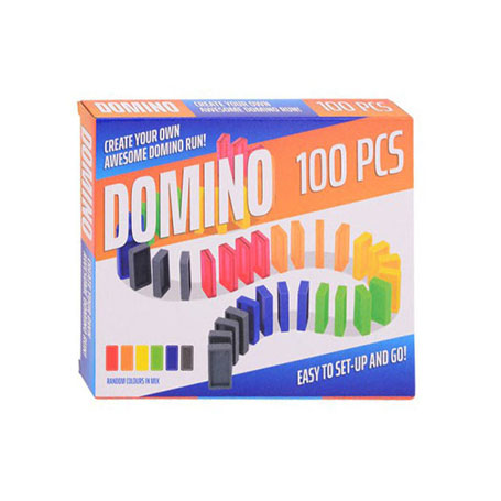 Dominos colorés Johntoy, 100 pcs.