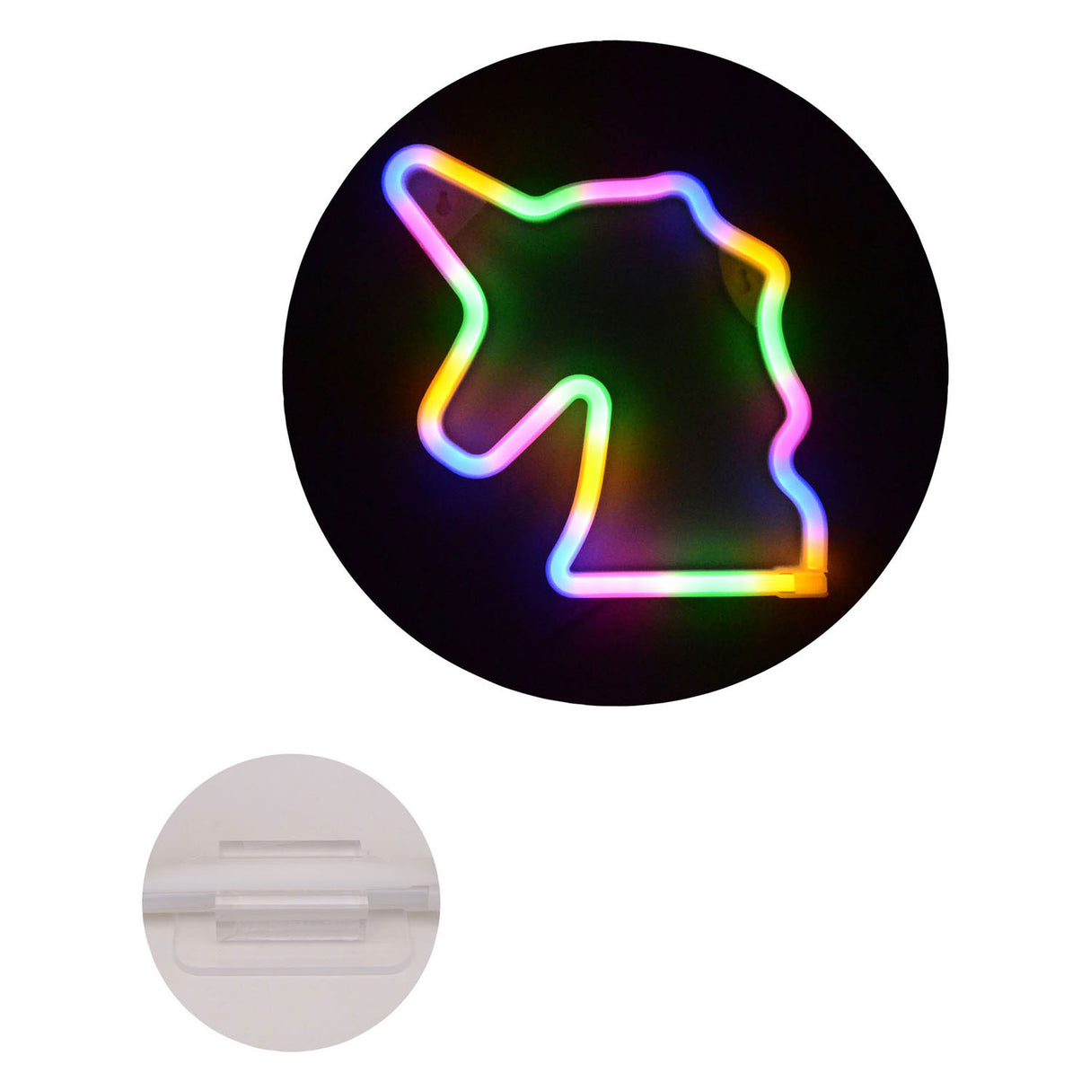 Lampe de nuit arc-en-ciel licorne Johntoy 27720.