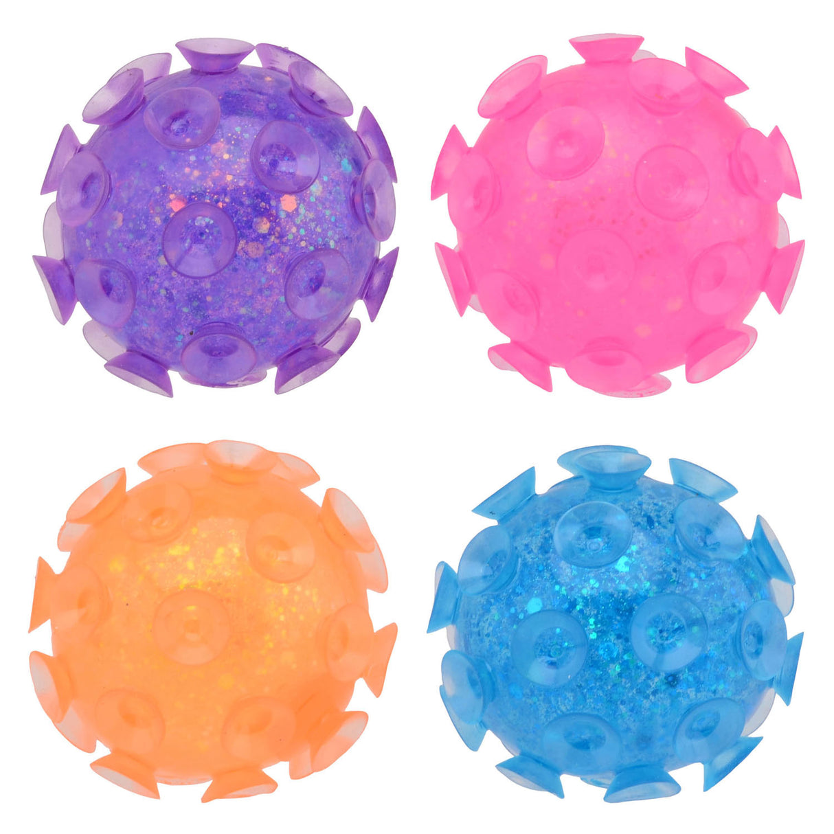 Boule à ventouses à paillettes Johntoy