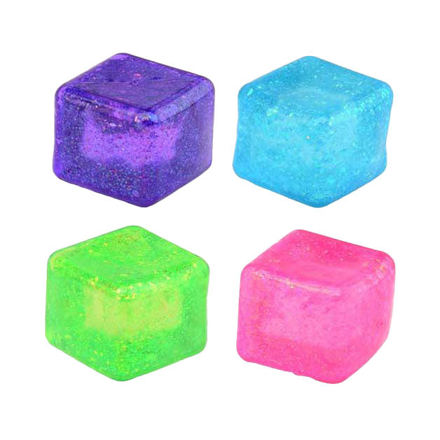 Cube anti-stress à montée lente Duckiez avec paillettes