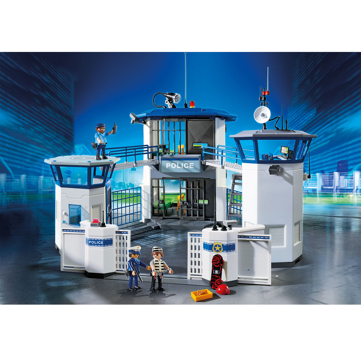 Station de police de Playmobil City Action avec prison 6919