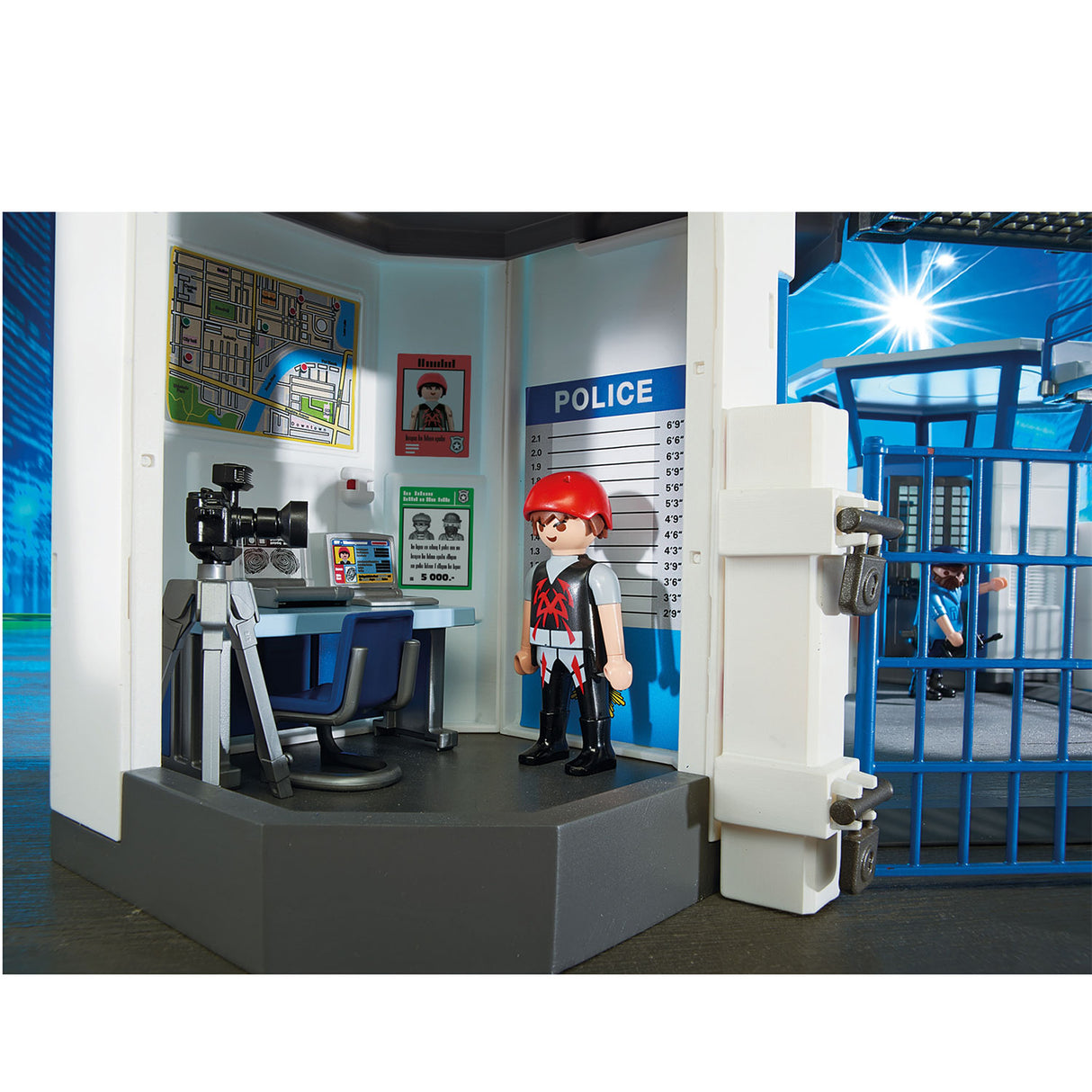 Station de police de Playmobil City Action avec prison 6919