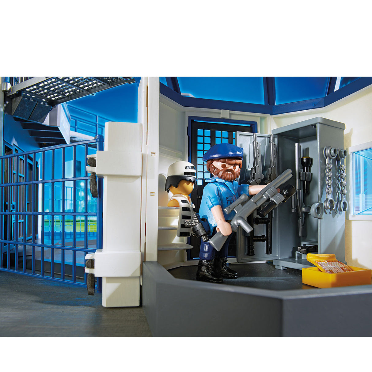 Station de police de Playmobil City Action avec prison 6919