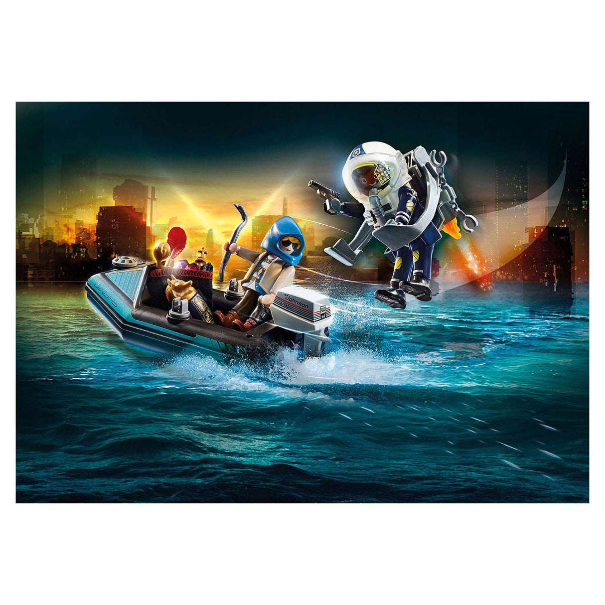 Playmobil City Action Police Jetpack Arrest of the Art Thief 70782
