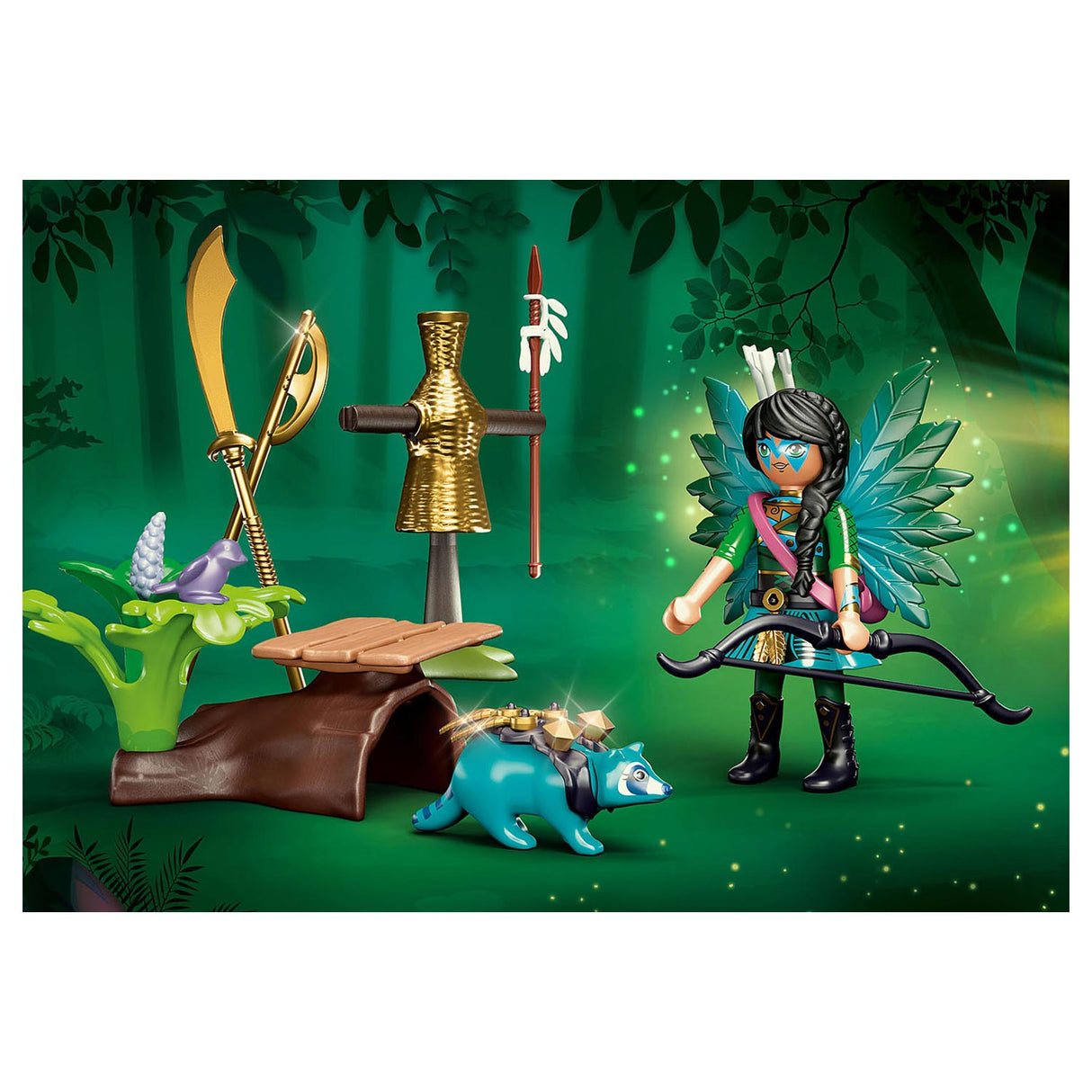 Playmobil Ayuma starter set chevalier fée avec raton laveur - 70905