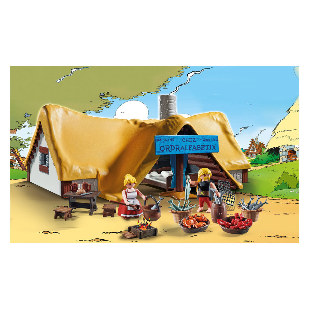 Playmobil Astérix La Cabane de Hoevenix - 71266