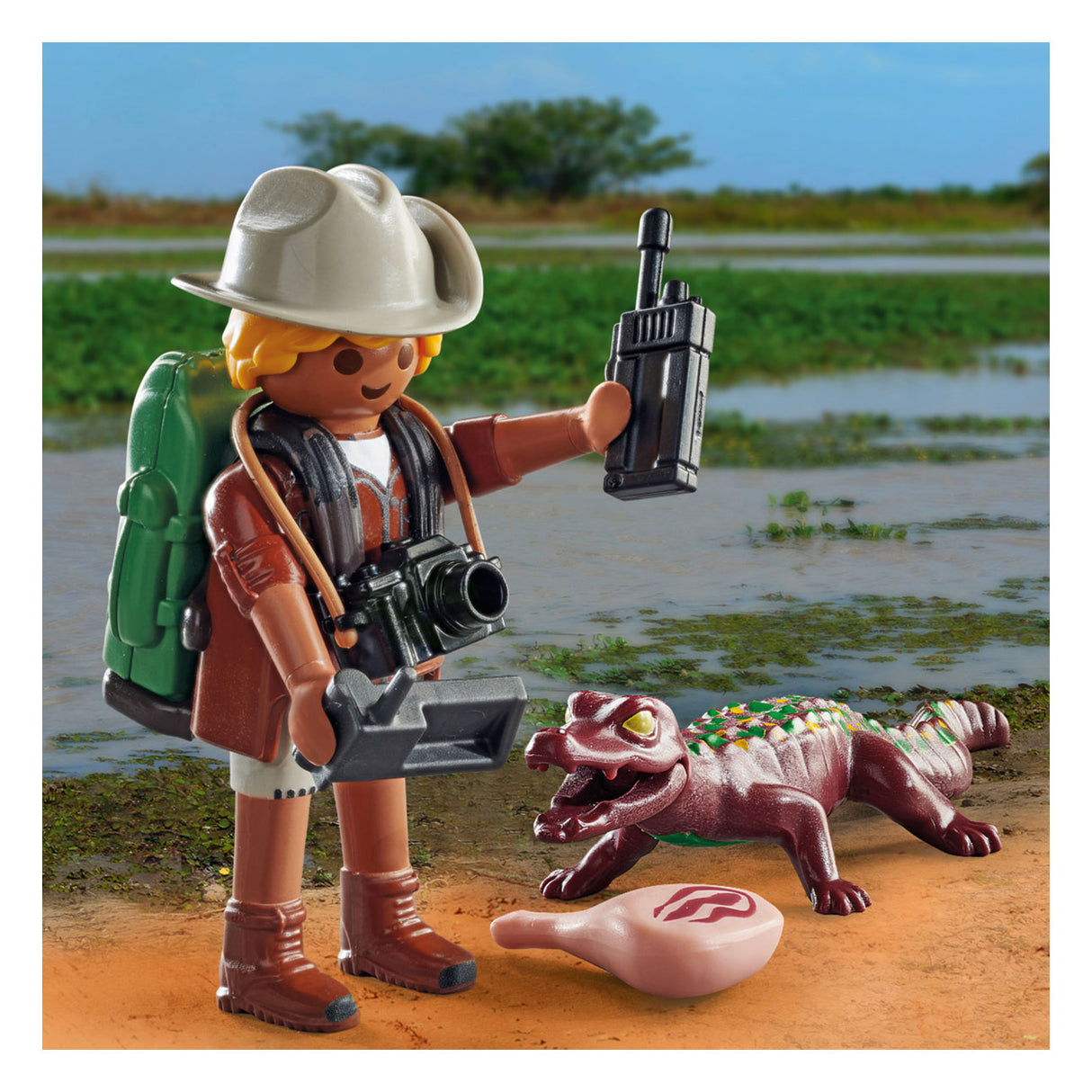 Playmobil Special Researcher avec Young Caiman - 71168