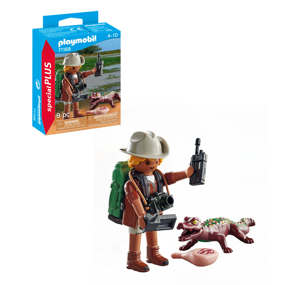 Playmobil Special Researcher avec Young Caiman - 71168