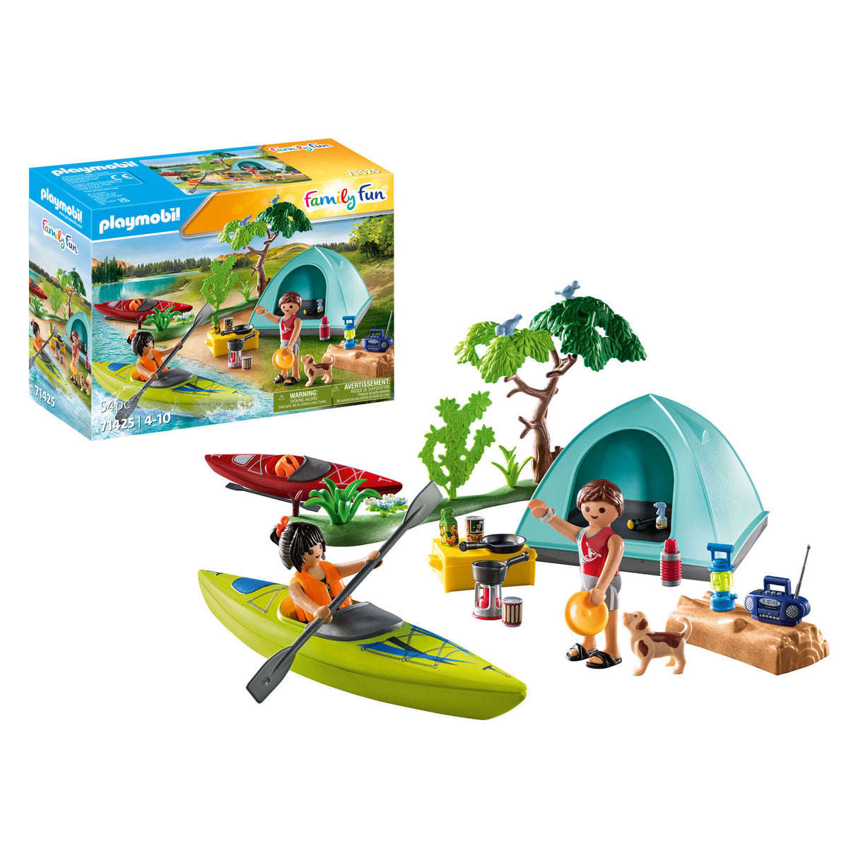 Playmobil 71425 camping extérieur familial