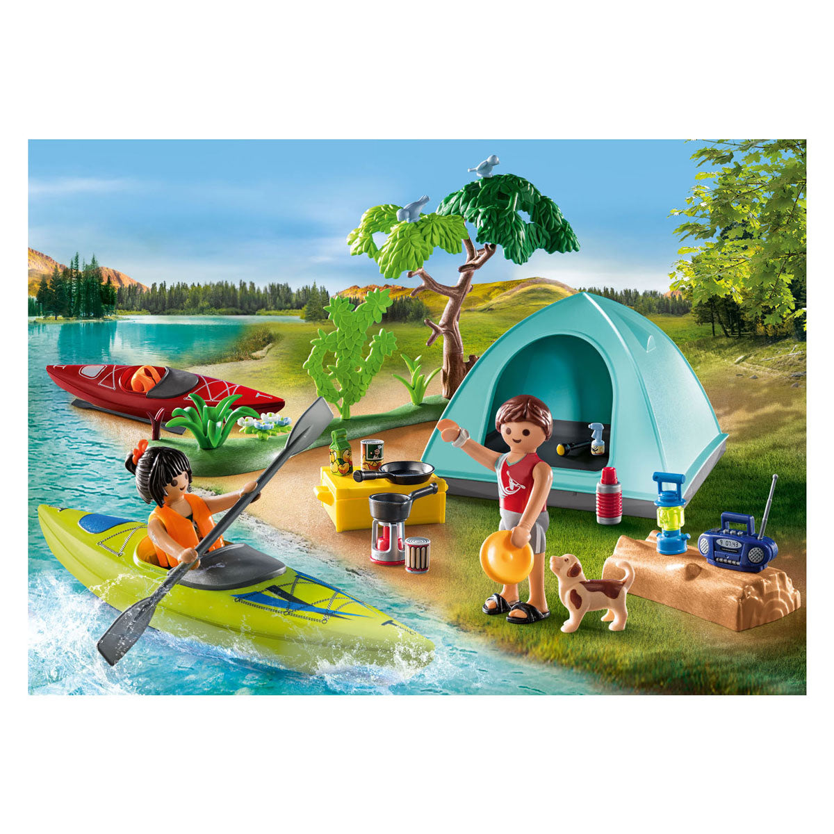 Playmobil 71425 camping extérieur familial
