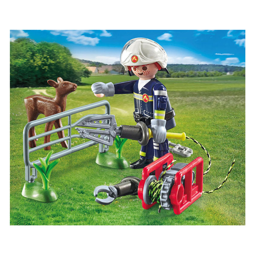 Playmobil Action Heroes Brigade des pompiers de protection des animaux - 71467