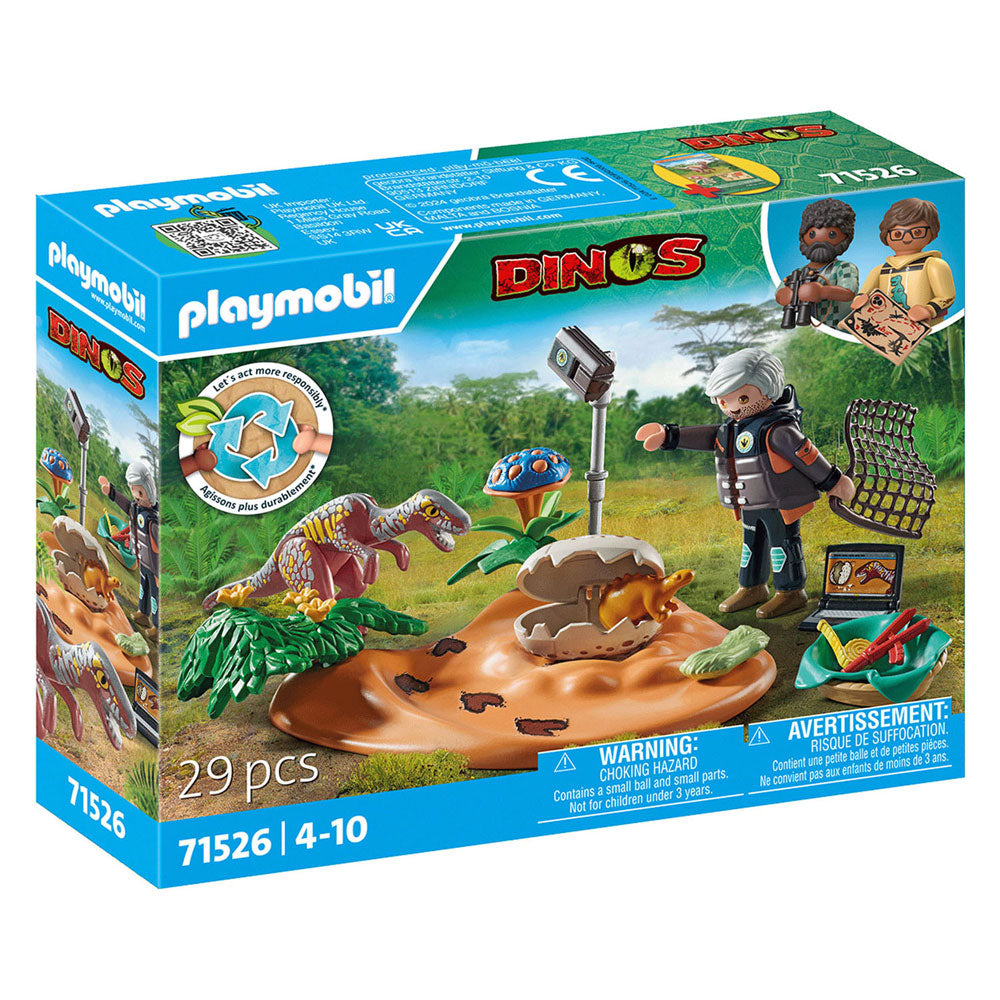 Playmobil dinos stegosaurusnest avec voleur d'oeuf 71526
