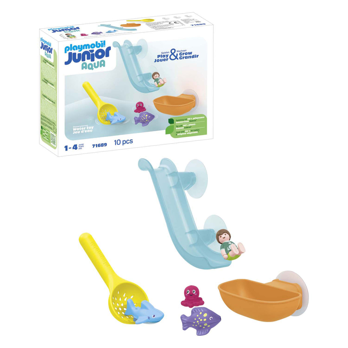Playmobil junior pêche aquatique ludique avec les animaux marins - 71689