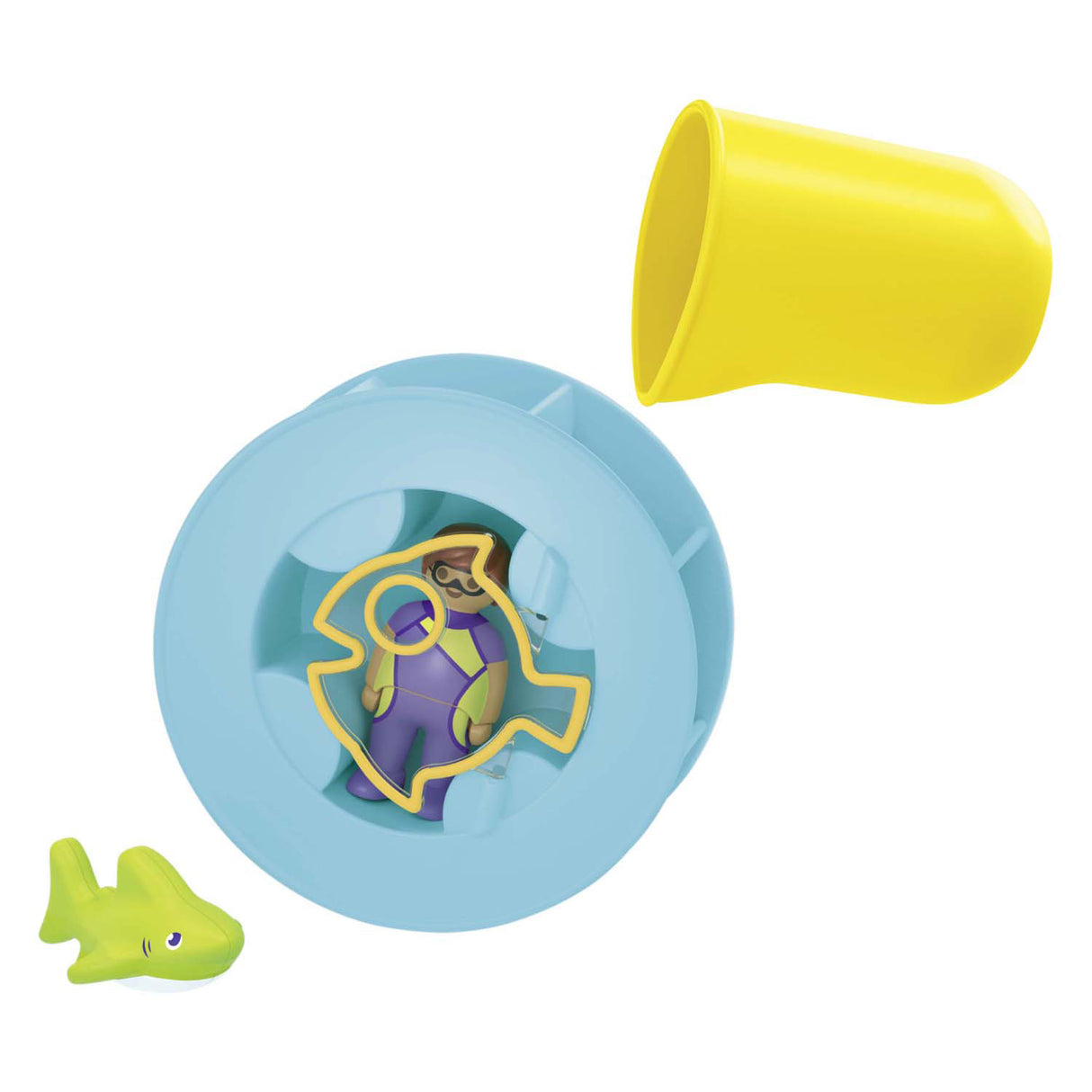 Playmobil junior roue à eau avec bébé requin - 71688