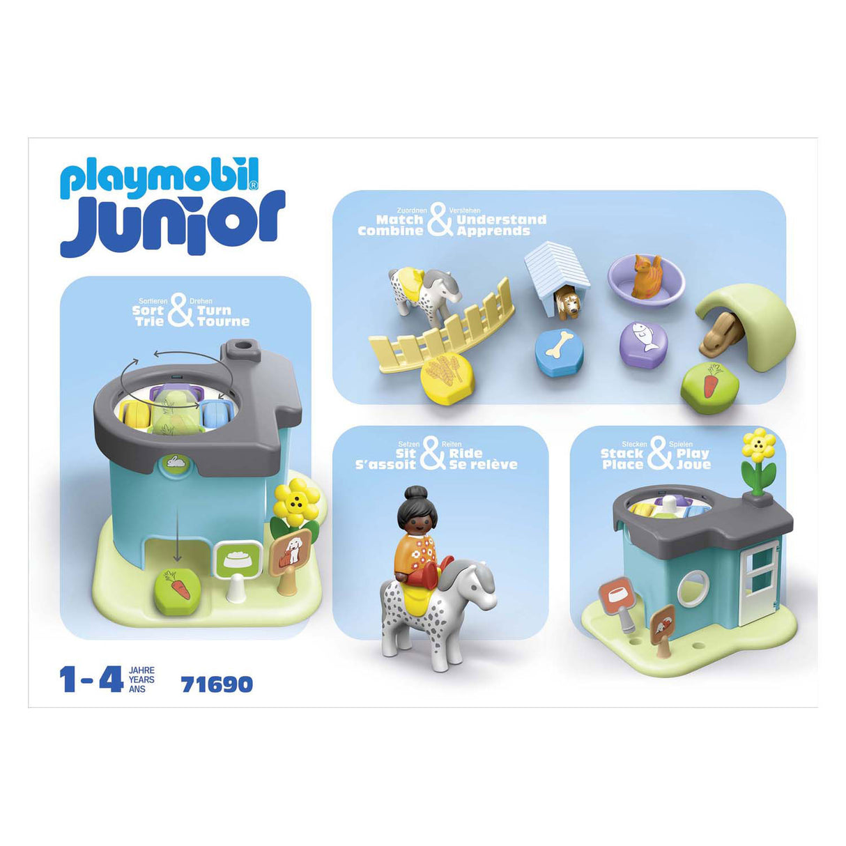 Playmobil 71690 pension pour animaux junior avec mangeoire automatique