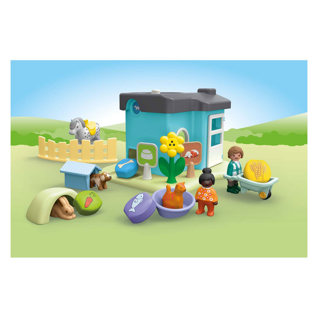 Playmobil 71690 pension pour animaux junior avec mangeoire automatique