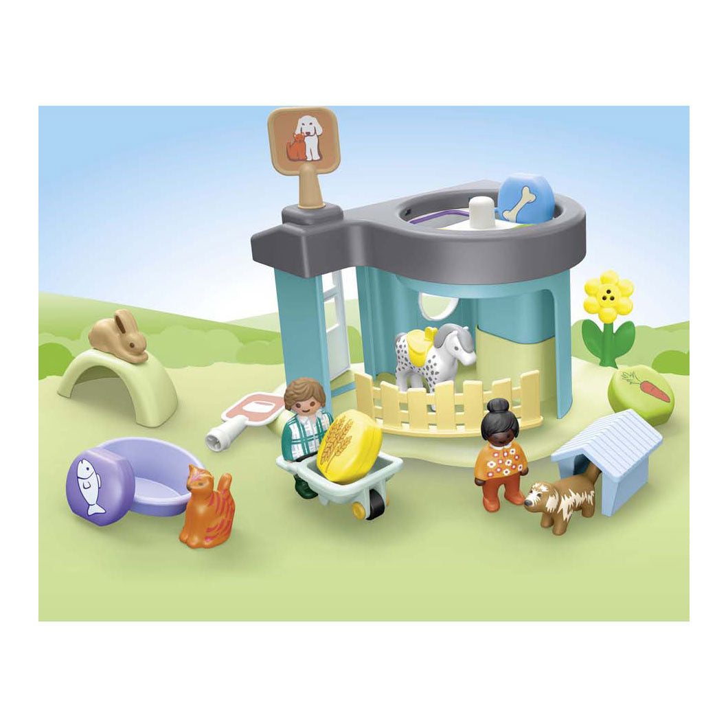 Playmobil 71690 pension pour animaux junior avec mangeoire automatique