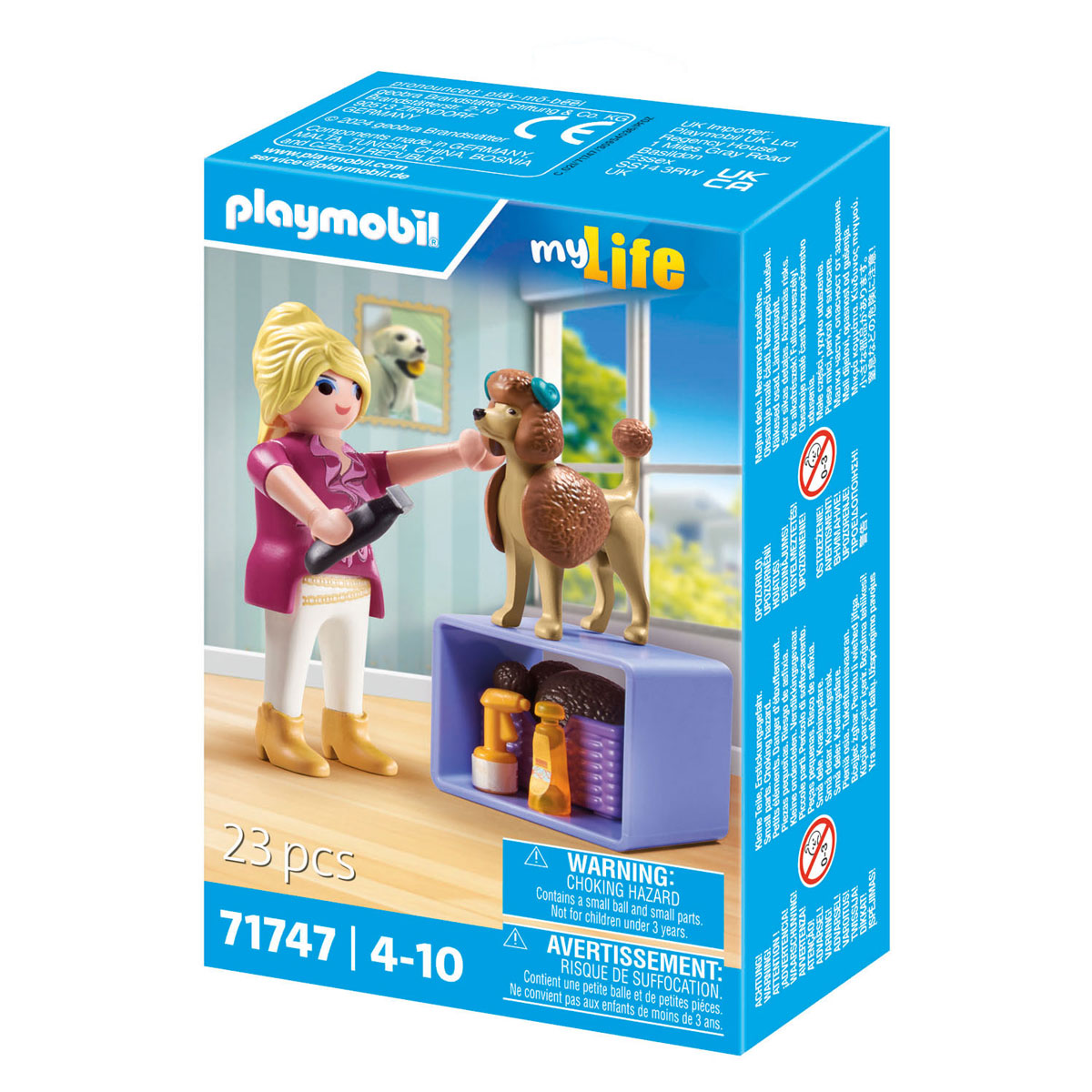 Playmobil ma vie toiletteur de chien 71747