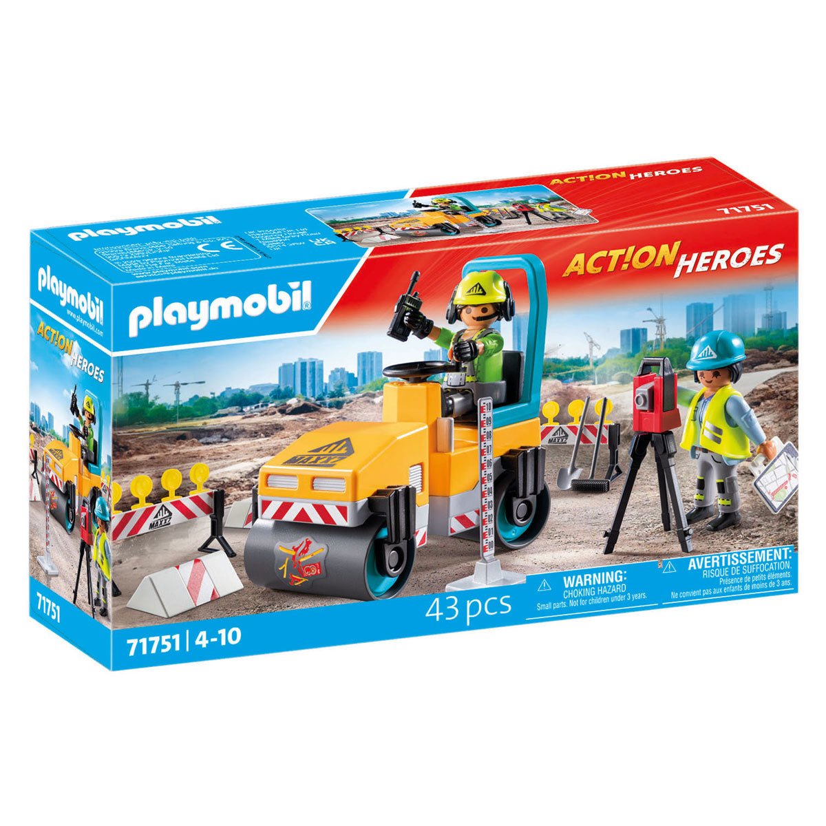 Playmobil 71751 construction de routes