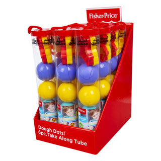Pâte Mattel Fisher-Price 4 boules en tube avec formes