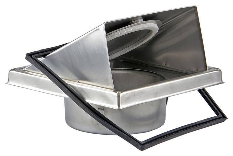 Renson 1006332 - dampkaprooster 641 inox ø 100 | 2 stuks