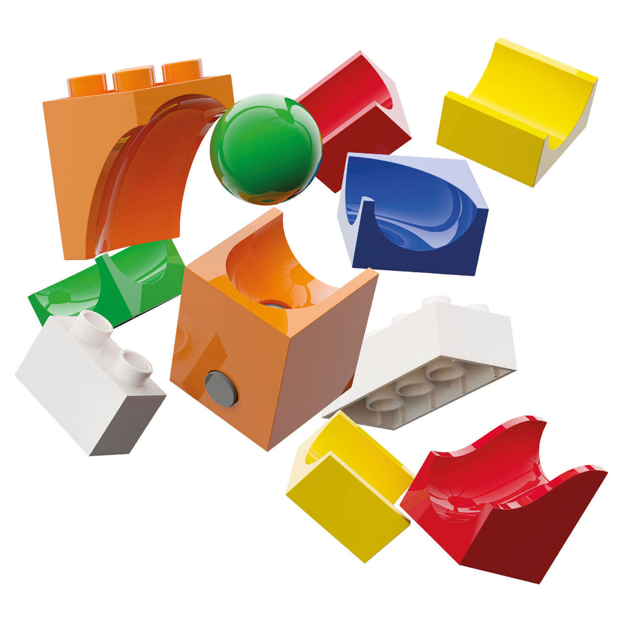 Kit d'extension de rail à billes Hubelino, catapulte - 41 pcs.