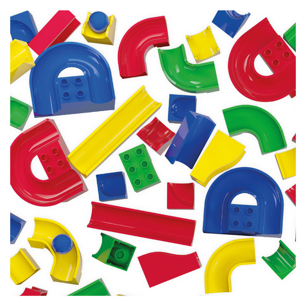 Éléments de rail en marbre Hubelino - 55 pcs.