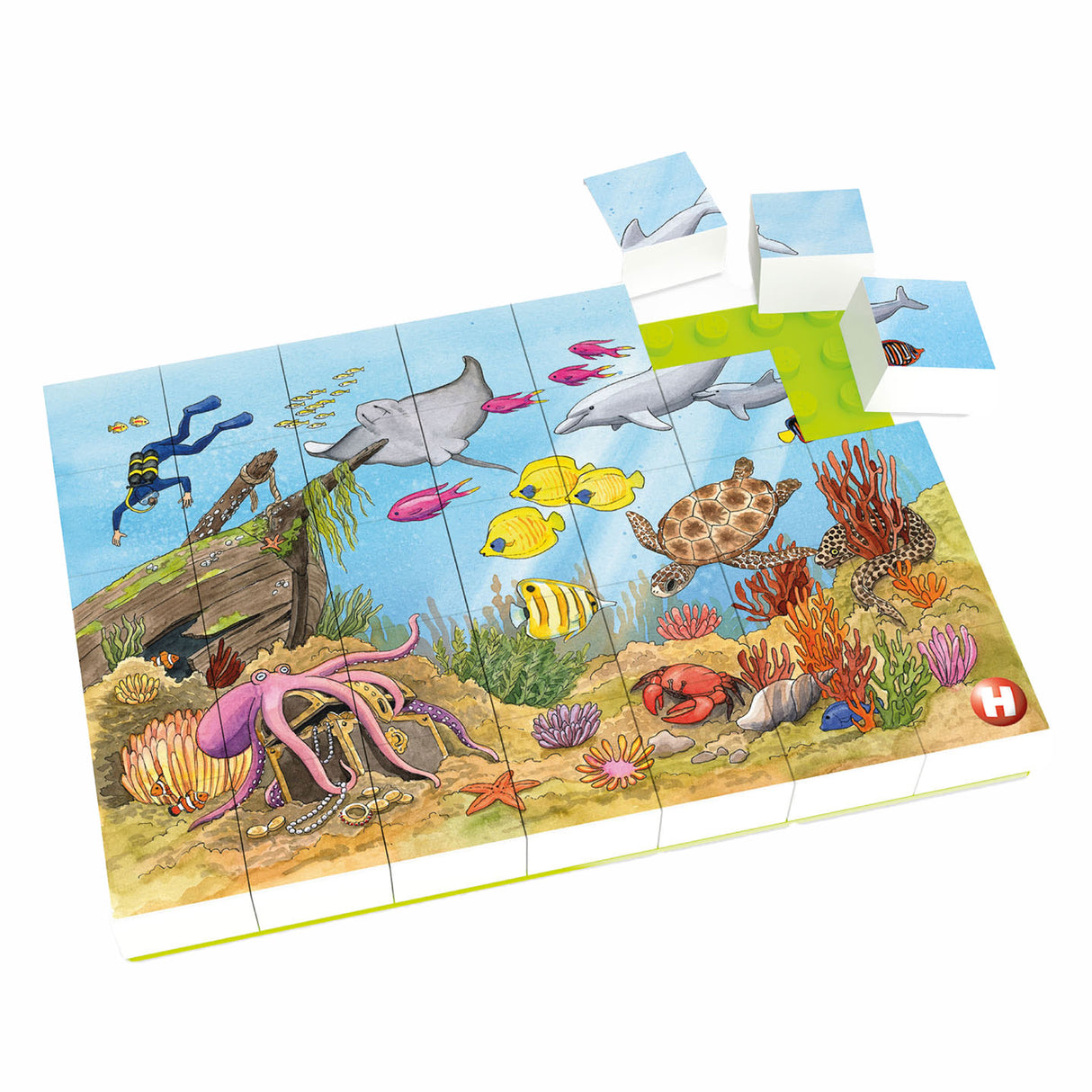 Hubelino Block Puzzle Underwater World, 35e.