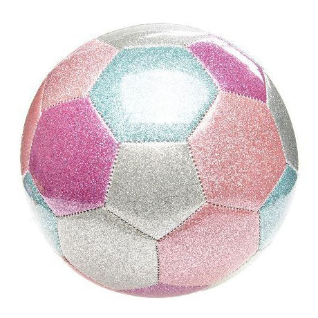 Duckiez ballon de football métallisé rose