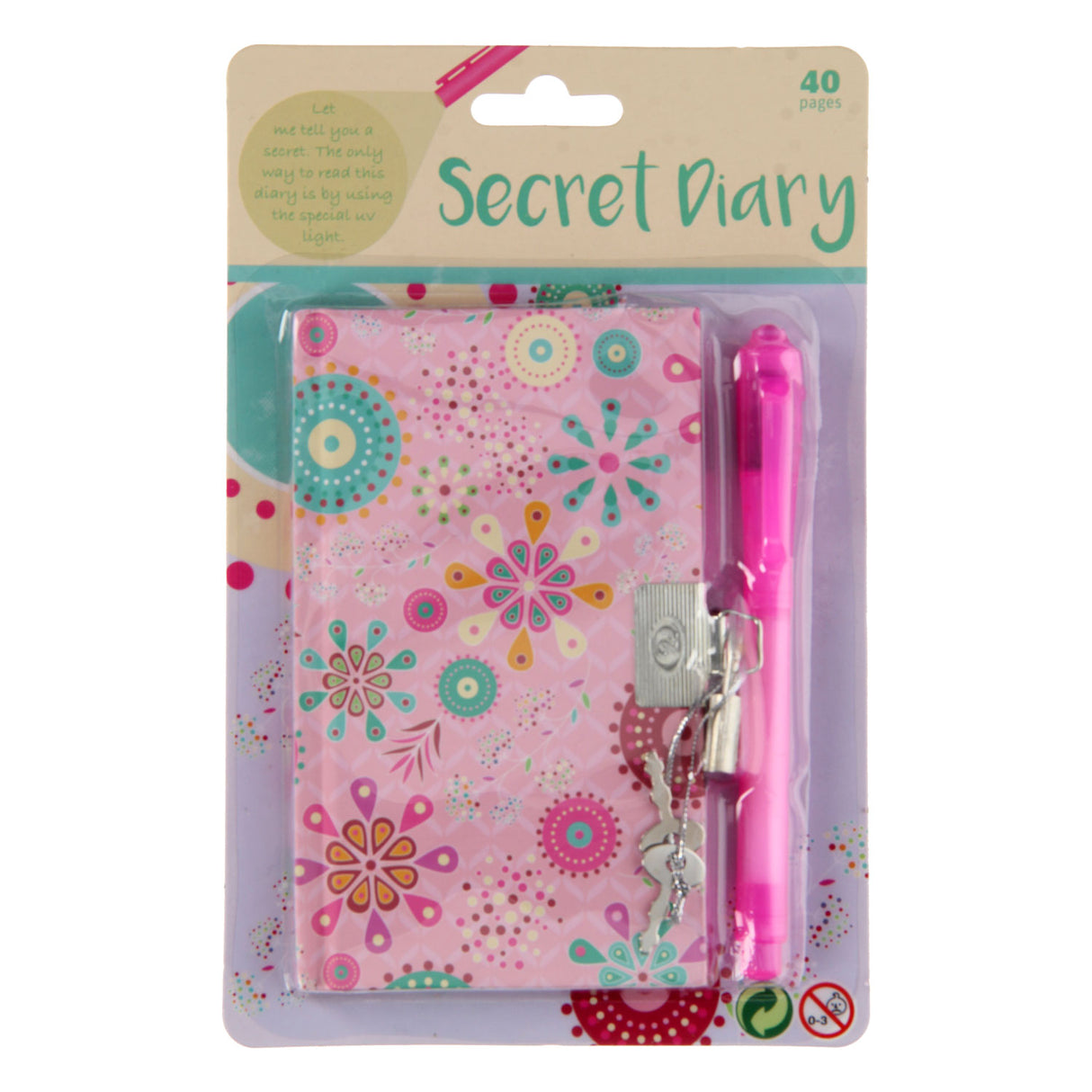 Journal secret Johntoy avec stylo à code secret