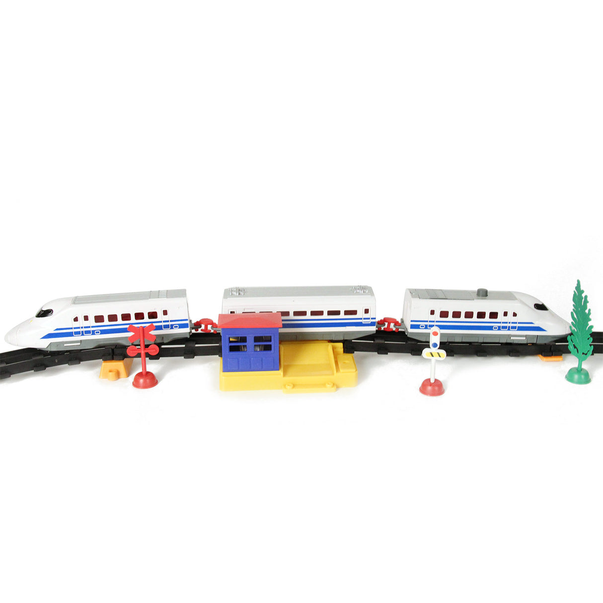Coffret de train à grande vitesse Johntoy, 50 pièces.