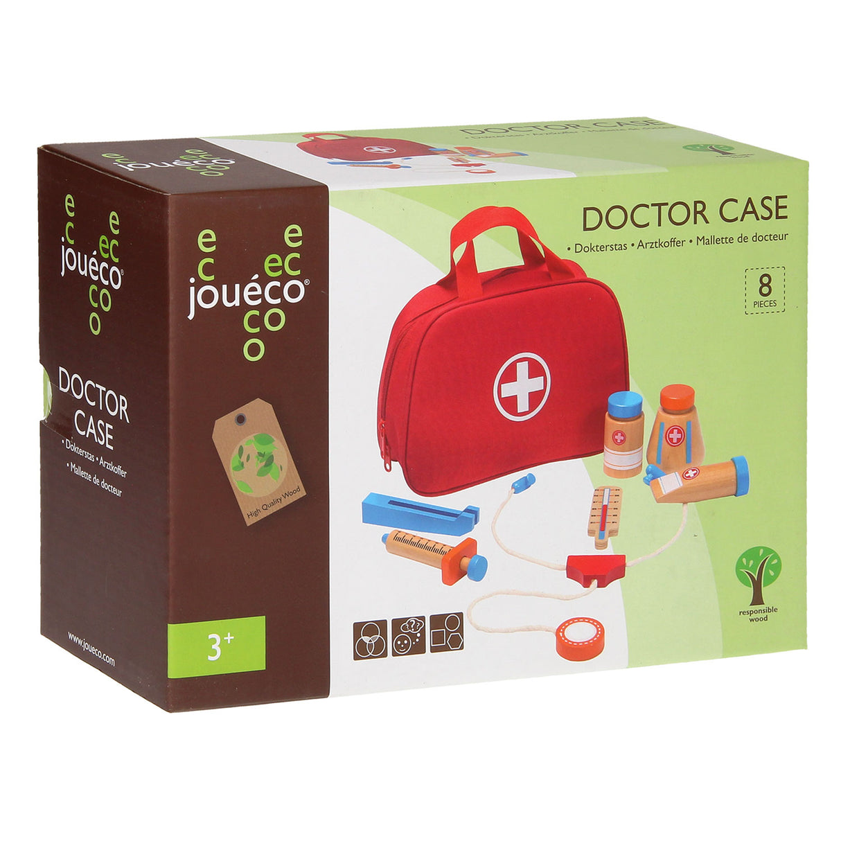 Trousse de médecin Joueco avec accessoires, 11 pcs.