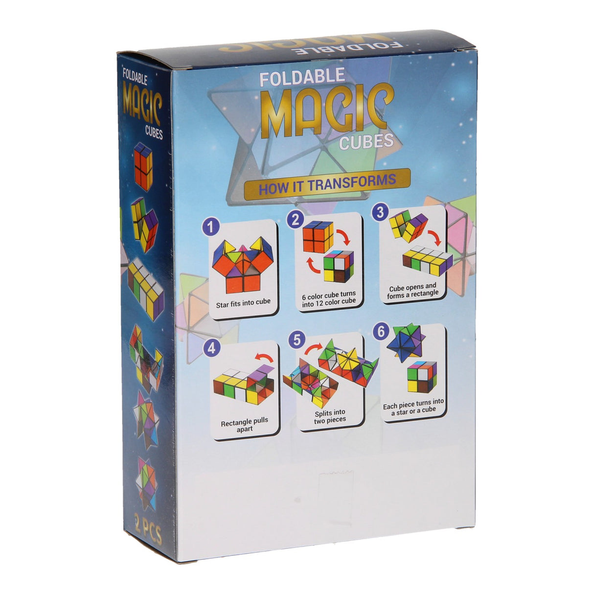Cube magique Johntoy pliable, 2 pcs.