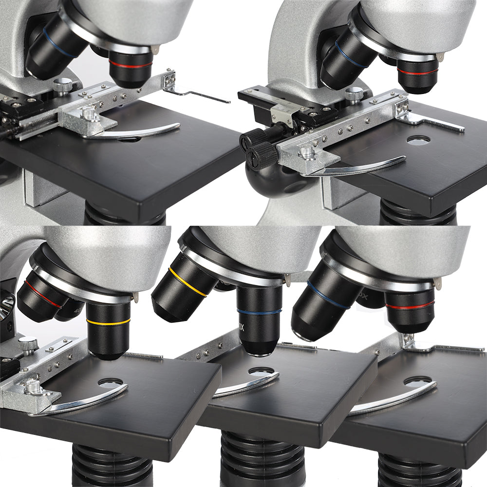 Microscope byomic 3,5 pouces LCD de luxe 40x - 1600x dans la valise